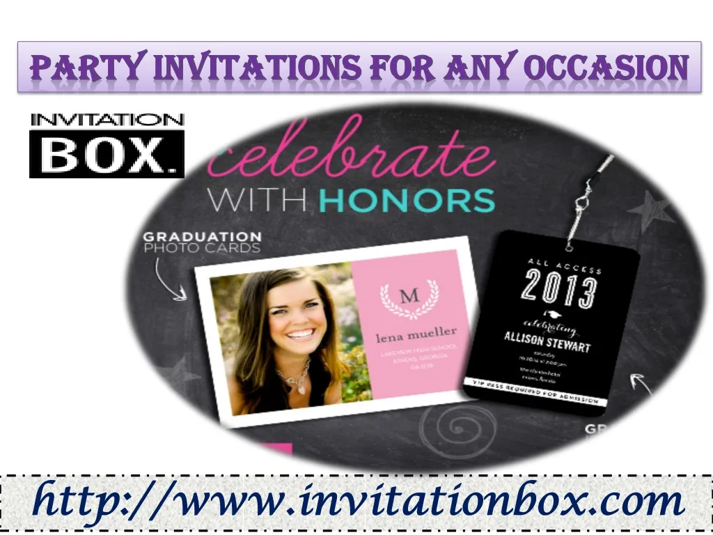 party invitations for any occasion n.