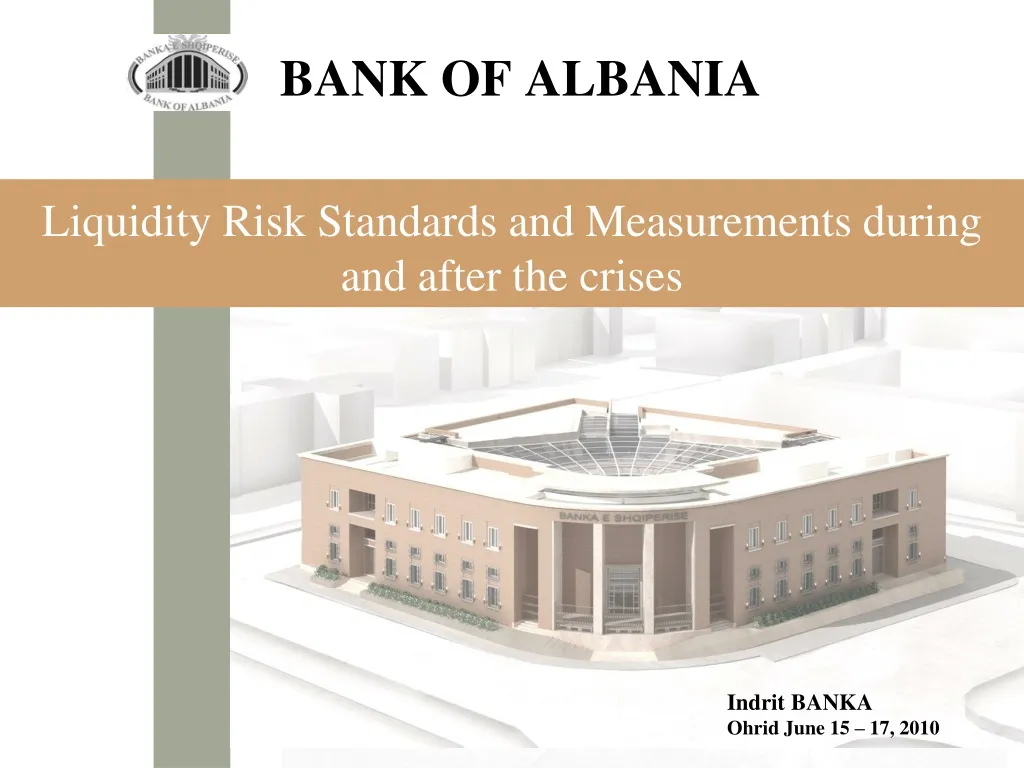 PPT - BANK OF ALBANIA PowerPoint Presentation - ID:1154869