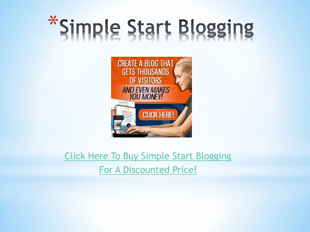 simple start blogging n.