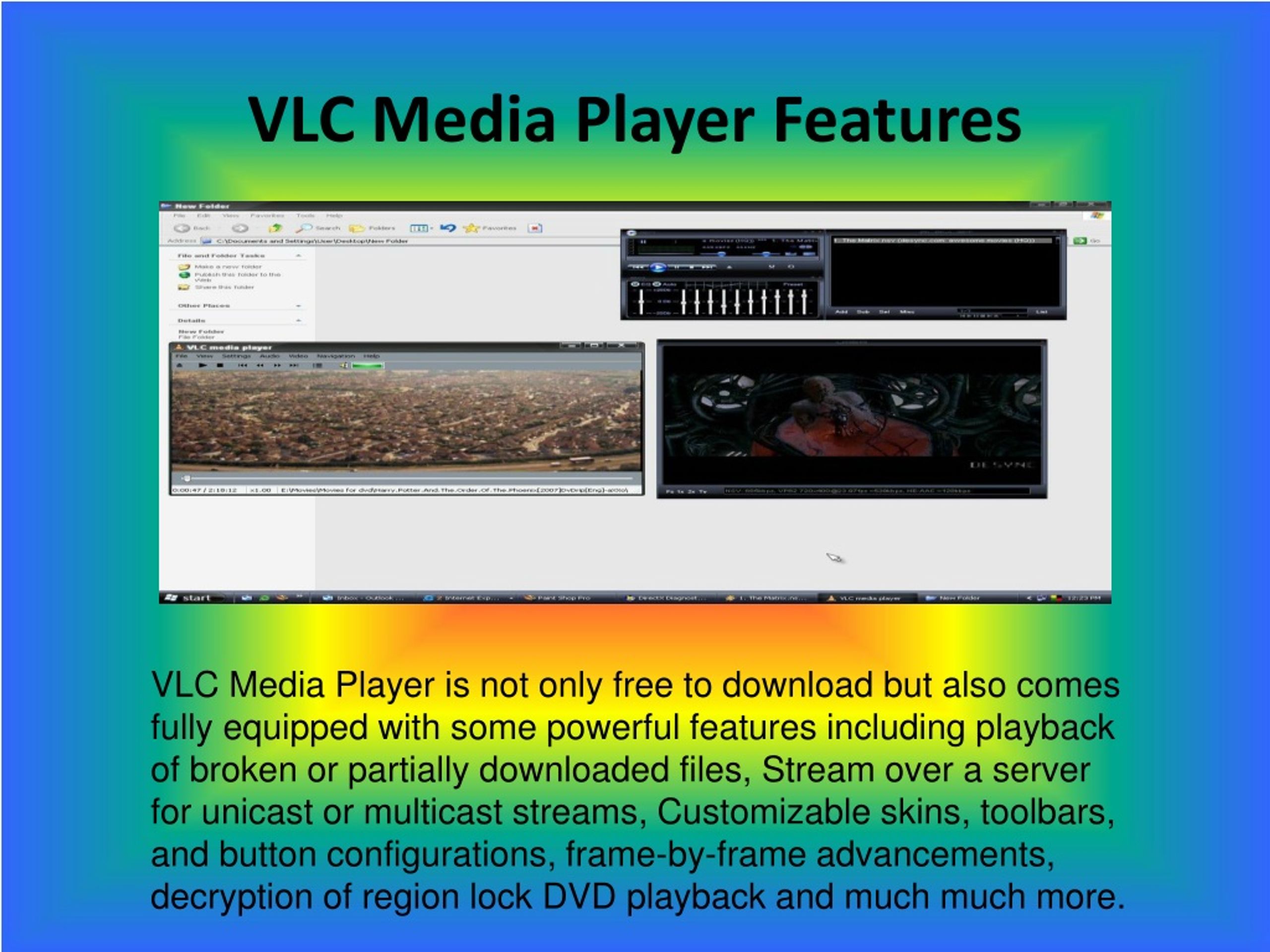 power point presentation of vlc media player