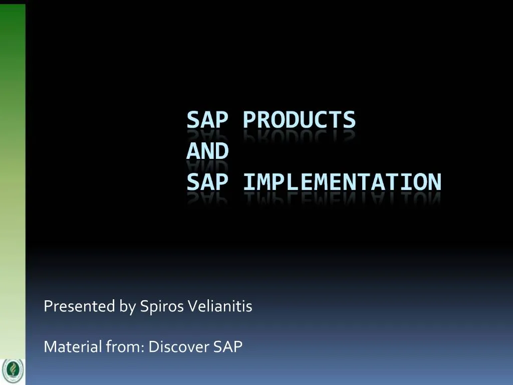 PPT - SAP Products and sap implementation PowerPoint Presentation, free ...