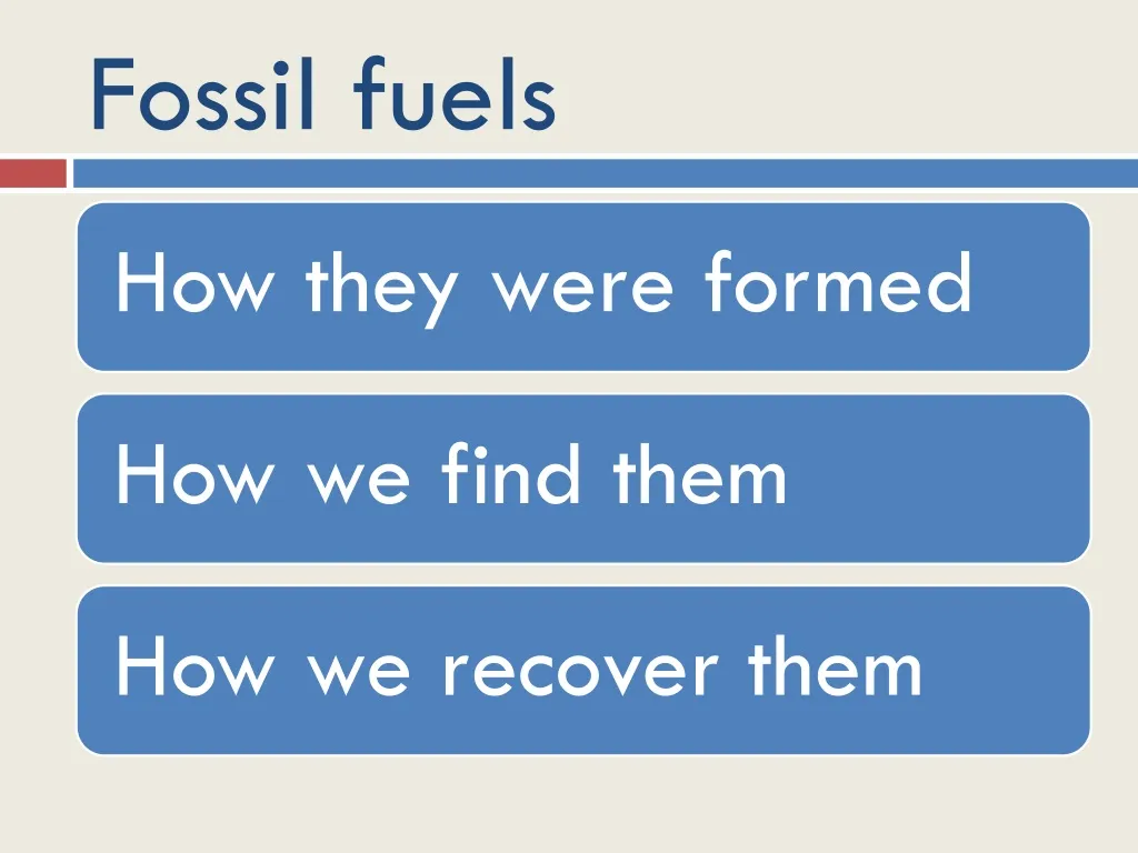 fossil fuels n.