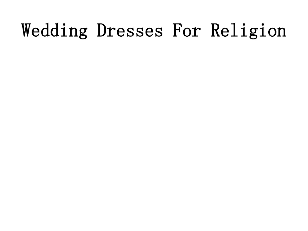wedding dresses for religion n.