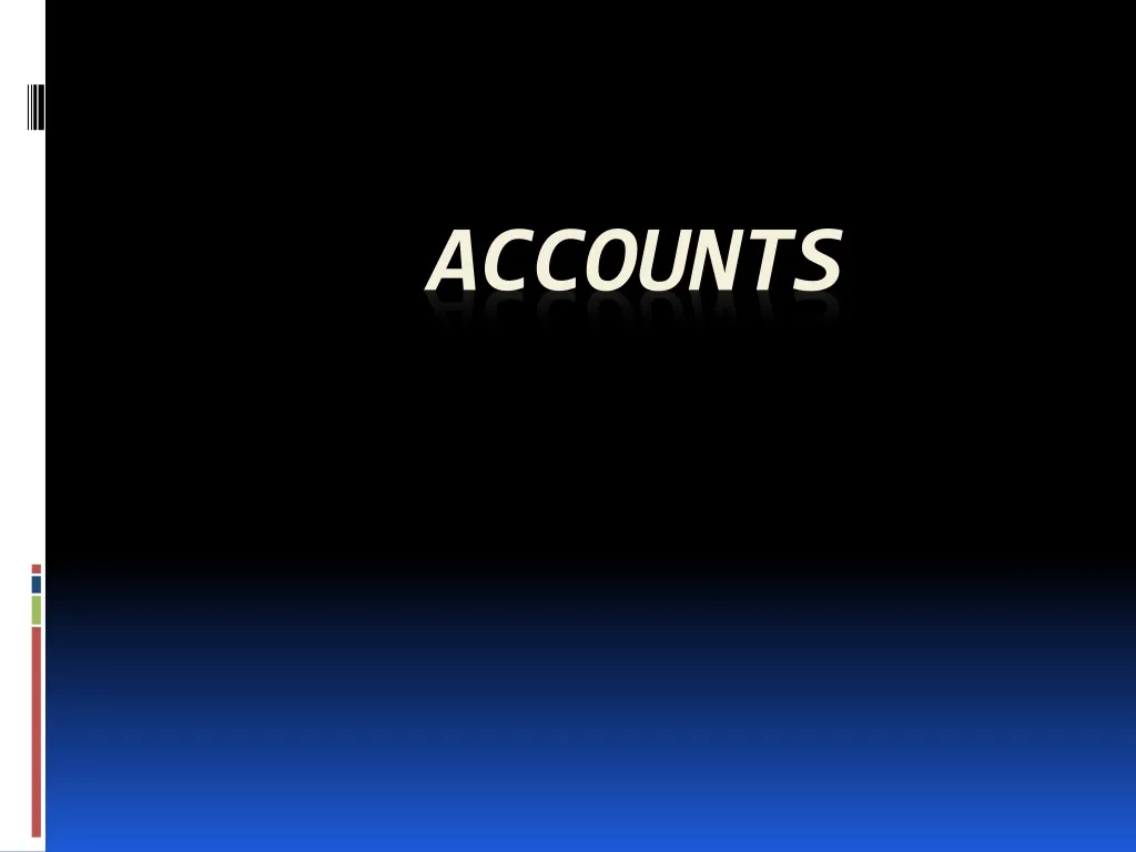 accounts n.