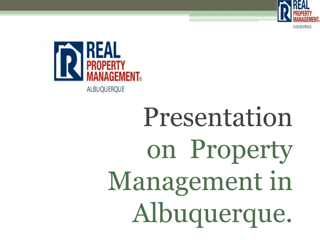 PPT rental property management albuquerque PowerPoint Presentation
