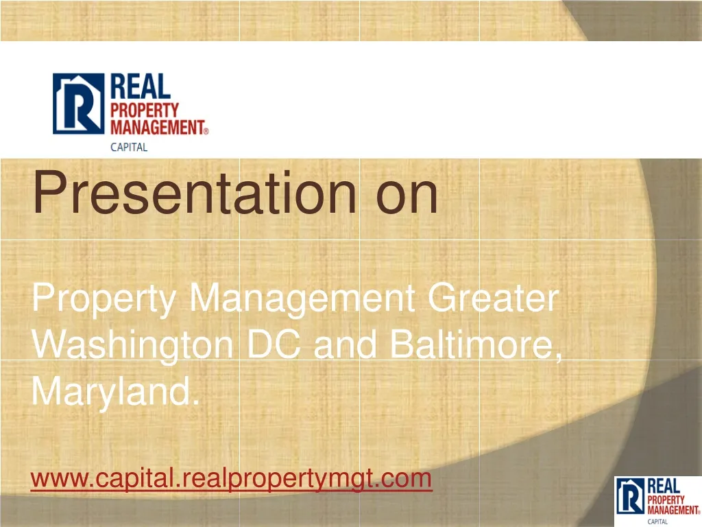 PPT property management maryland PowerPoint Presentation, free