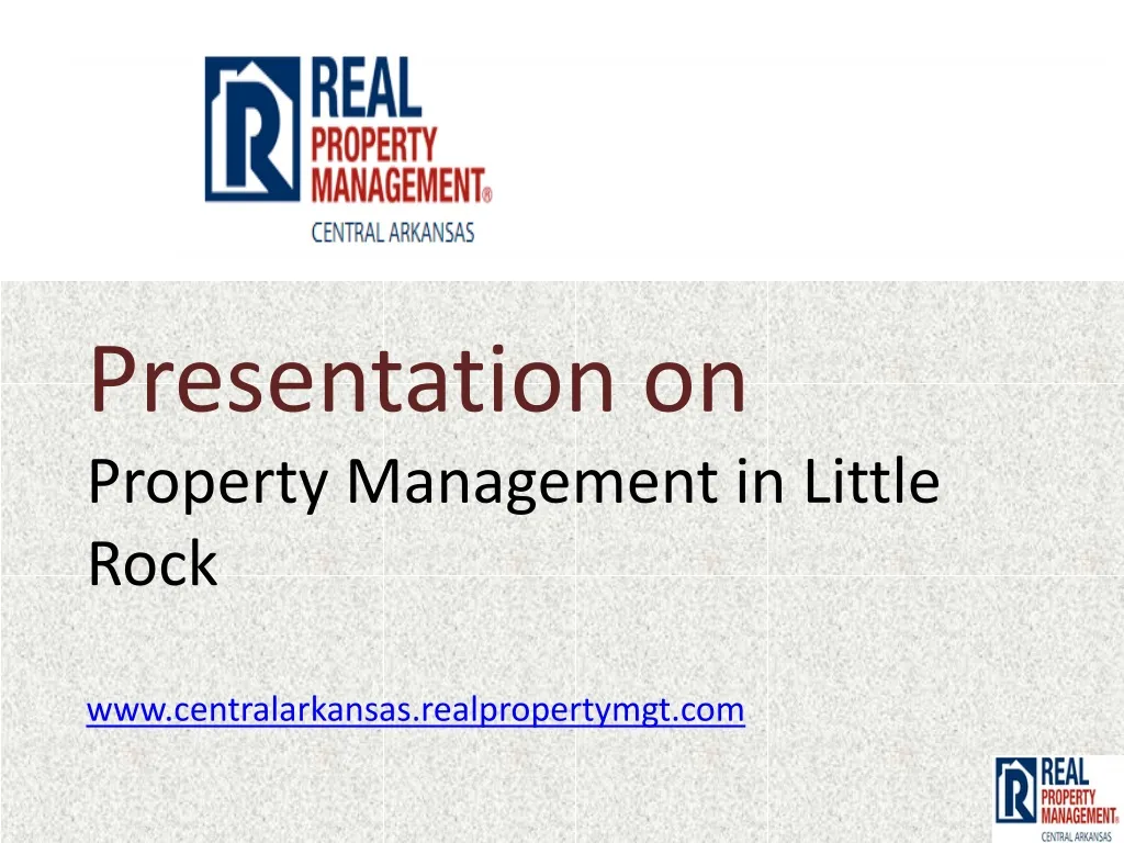 PPT property management little rock PowerPoint Presentation, free download ID1168421