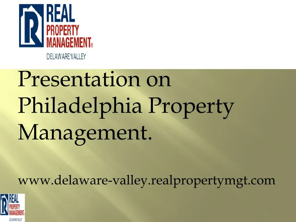 presentation on philadelphia property management n.