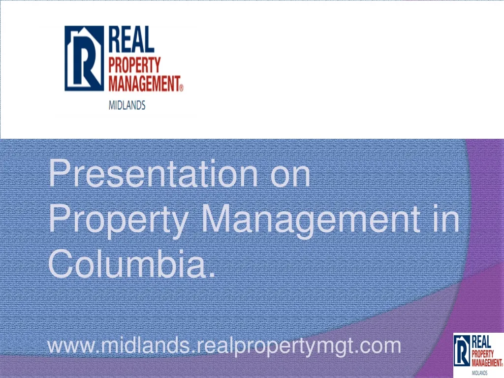 Presentation On Property Management In Columbia N 