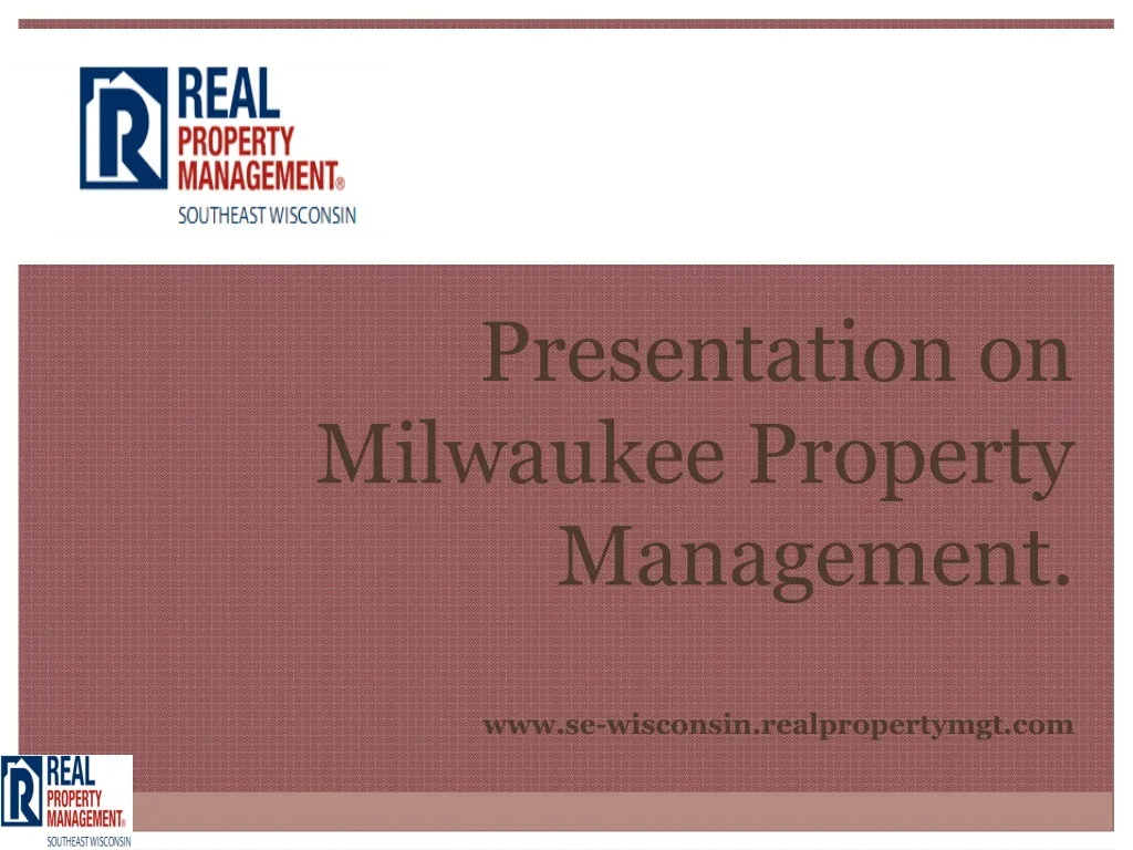 presentation on milwaukee property management n.