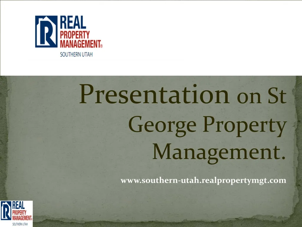 Property Management St George Ut