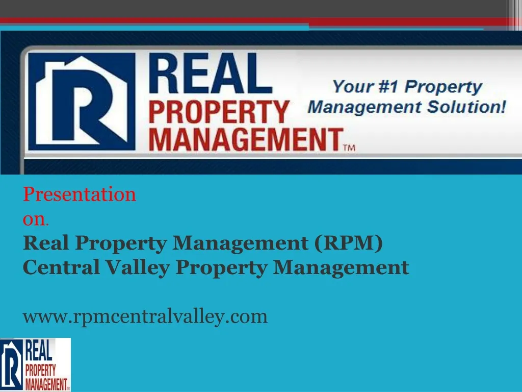 presentation on real property management n.