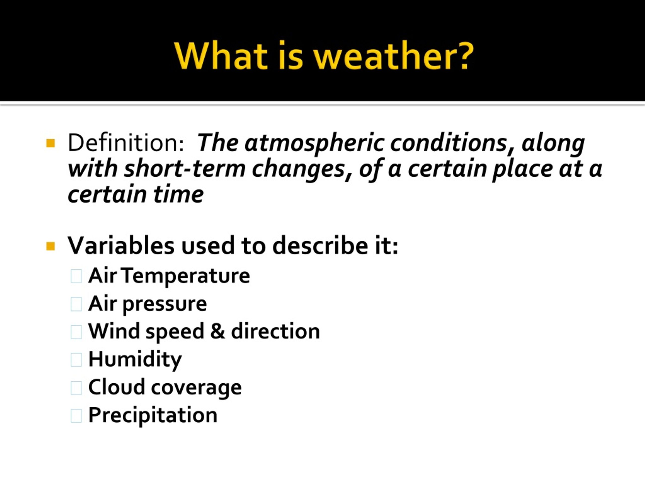 PPT Describing Weather Ch. 13, Lesson 1 PowerPoint Presentation, free