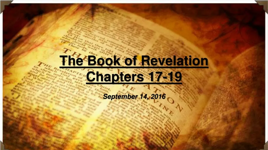 the book of revelation chapters 17 19 september n.