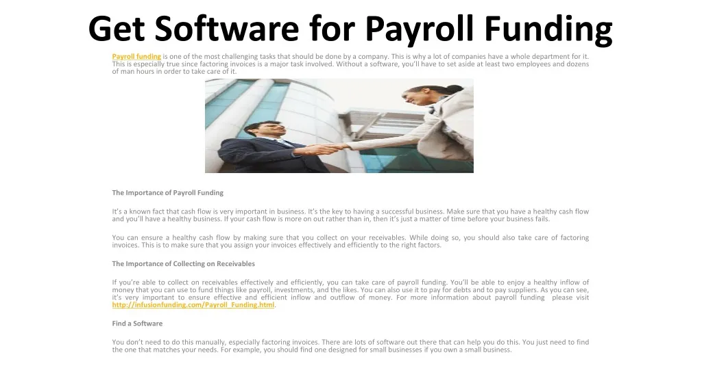 get software for payroll funding n.