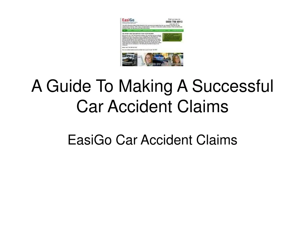 a guide to making a successful car accident claims n.