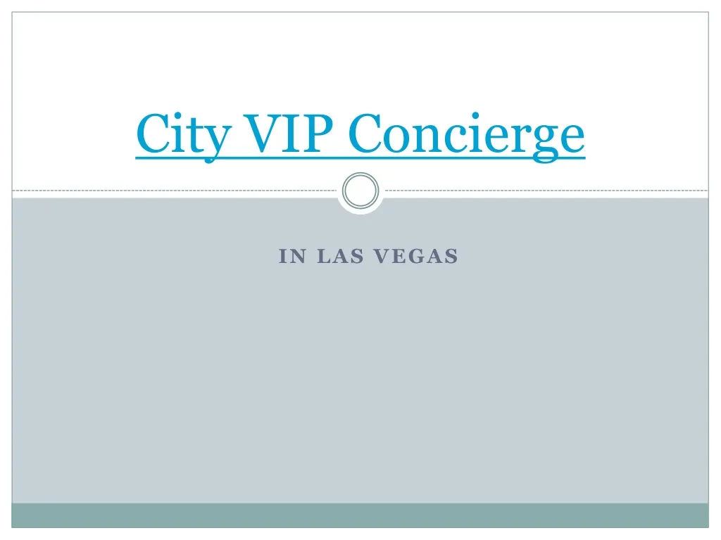 city vip concierge n.