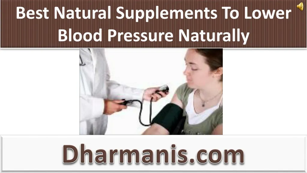 vitamins to lower blood pressure quickly