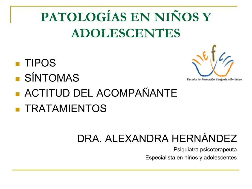 PPT PATOLOG AS EN NI OS Y ADOLESCENTES PowerPoint Presentation Free 