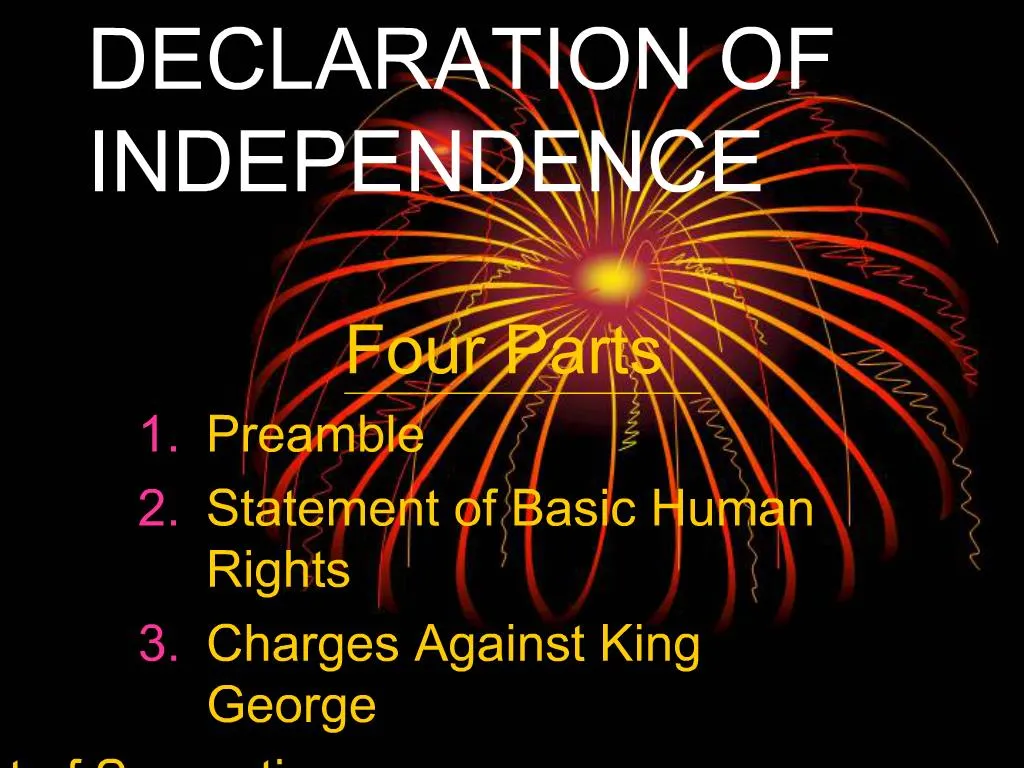 declaration of independence presentation template