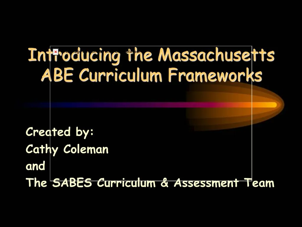PPT Introducing the Massachusetts ABE Curriculum Frameworks