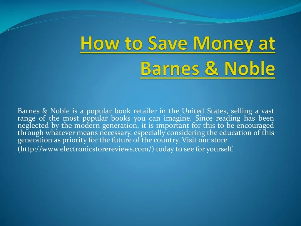 how to save money at barnes noble n.