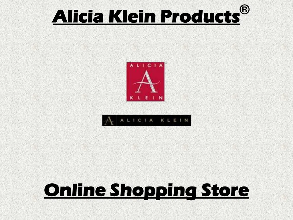 alicia klein products n.