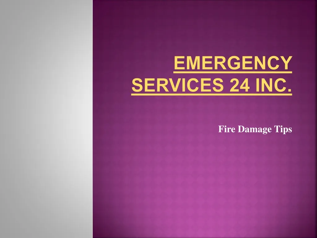 emergency services 24 inc n.