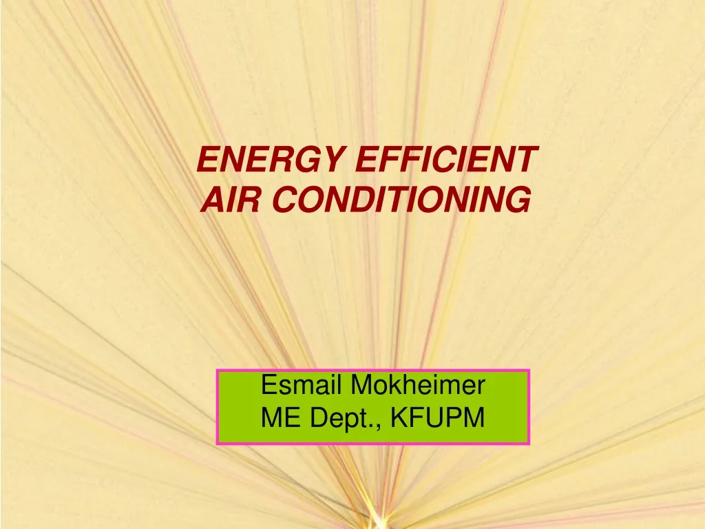 energy efficient air conditioning n.