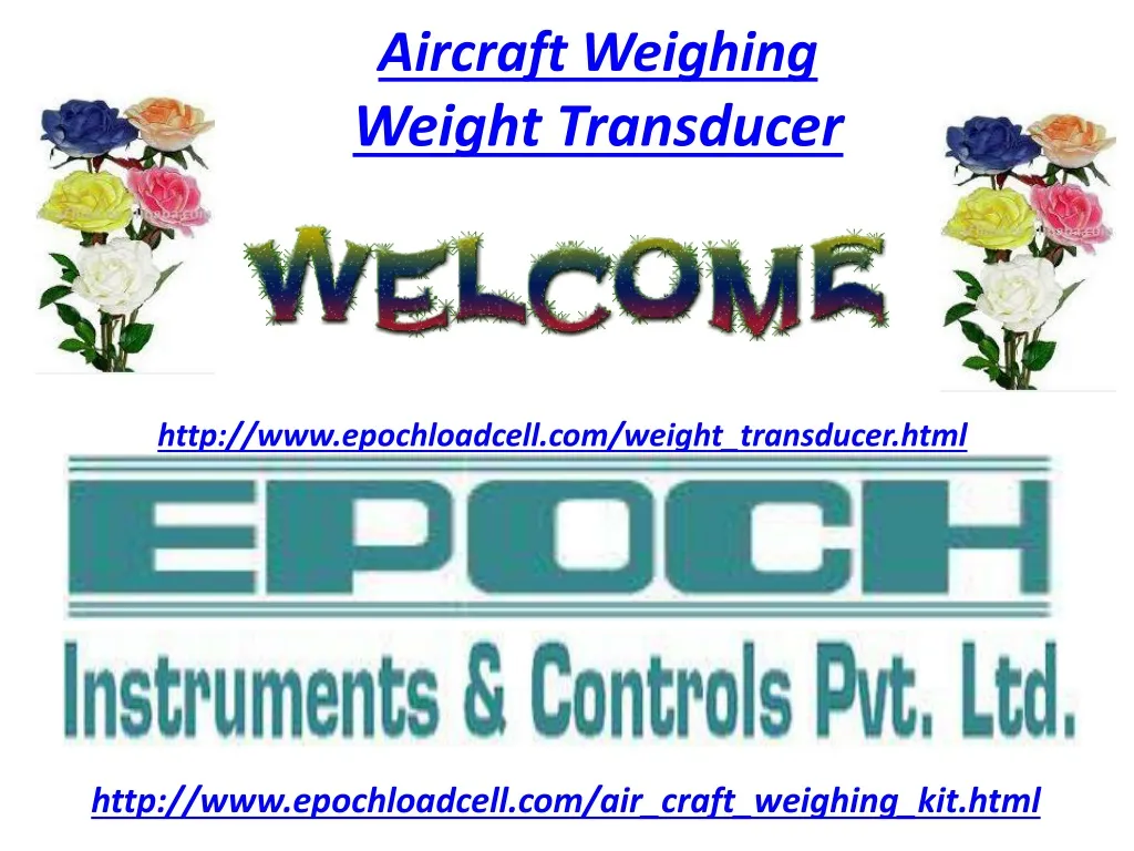 aircraft weighing weight transducer n.