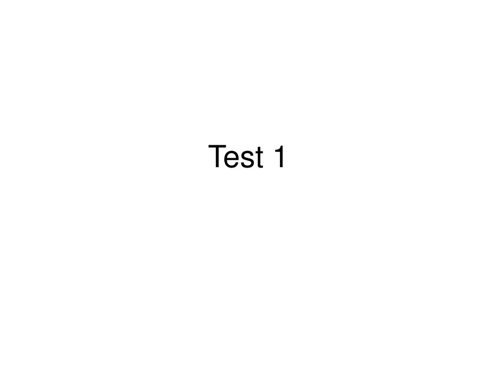 test 1 n.