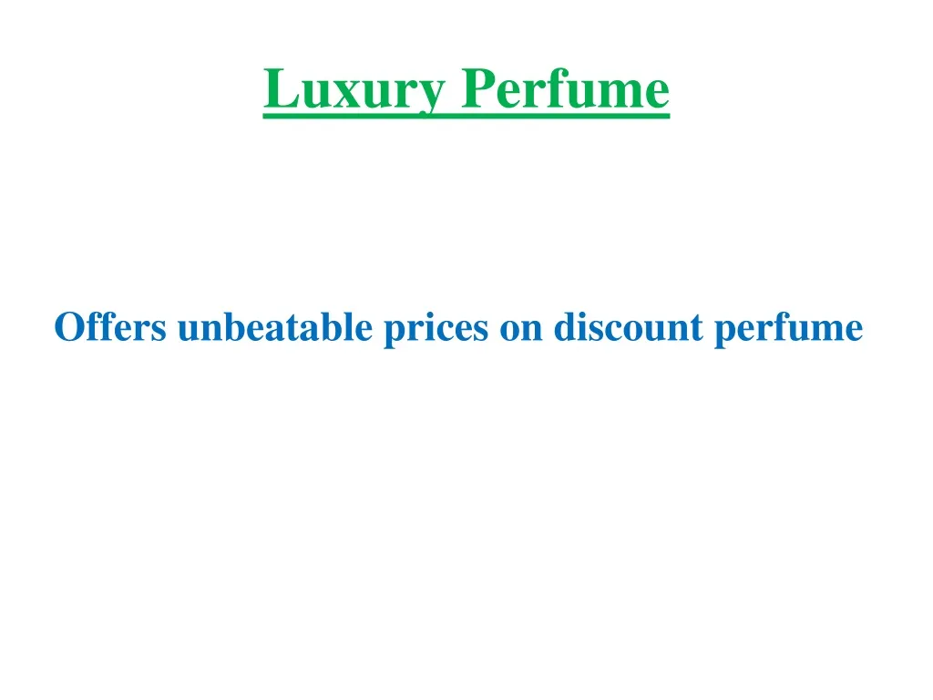 luxury perfume n.