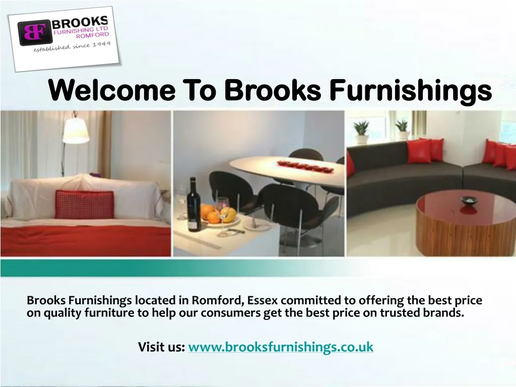 welcome to brooks furnishings n.