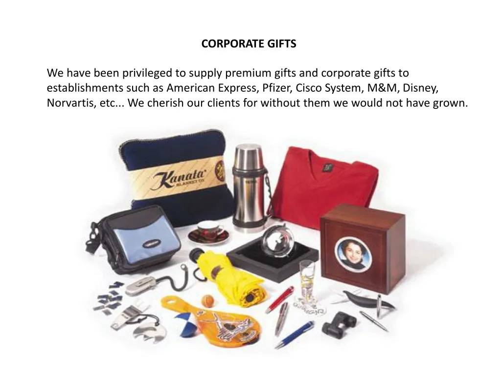 corporate gifts n.