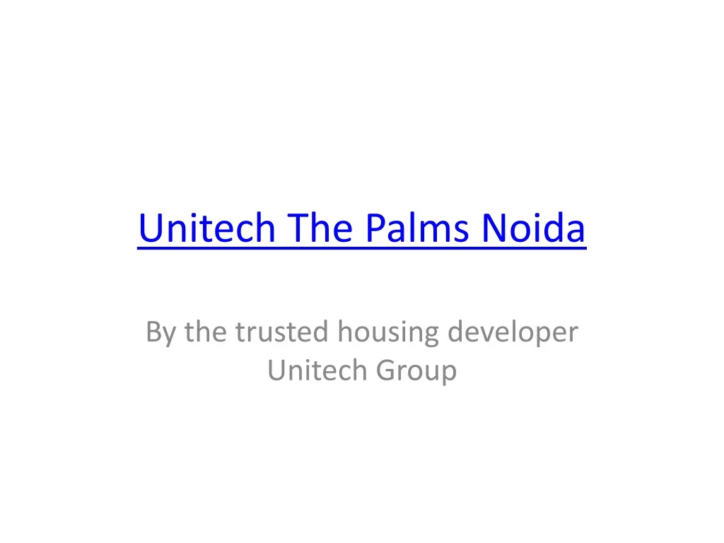 unitech the palms noida n.