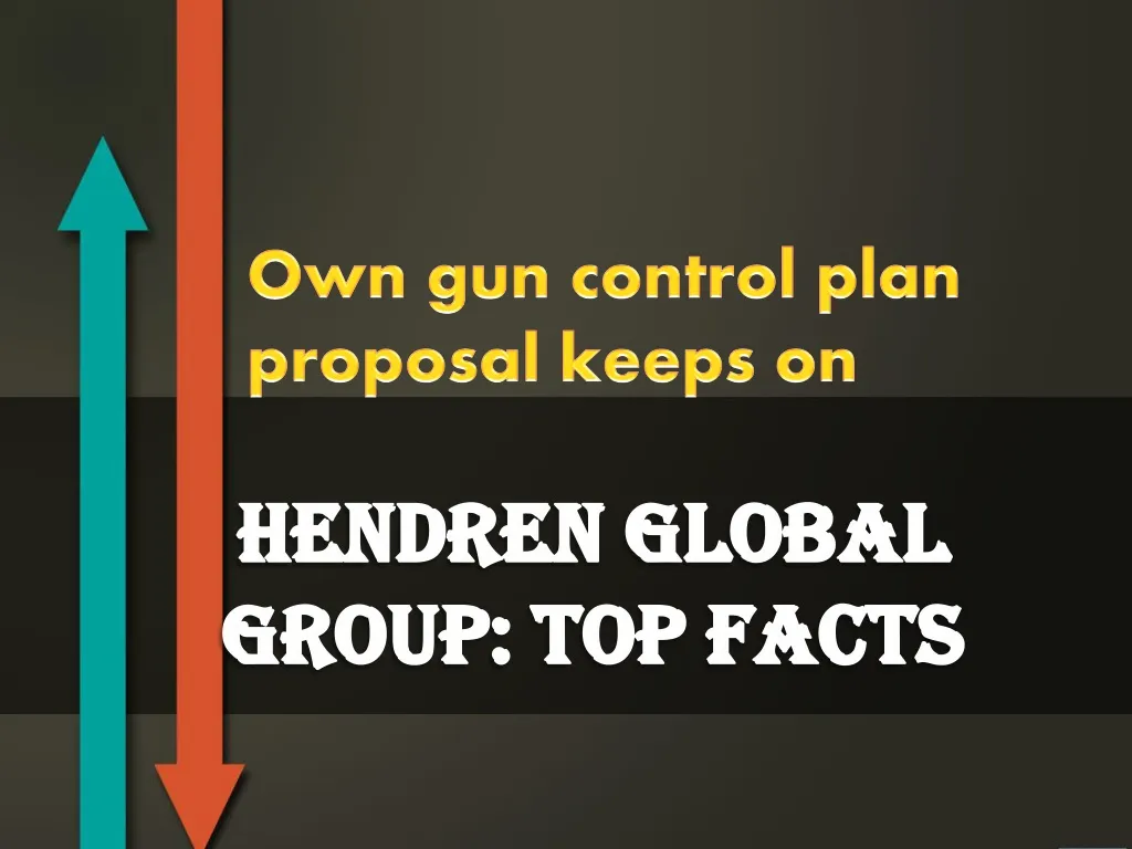 own gun control plan proposal keeps on n.