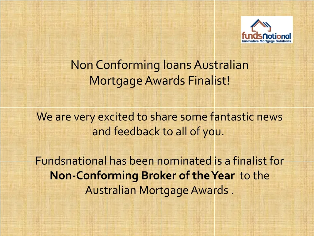 non conforming loans australian mortgage awards n.