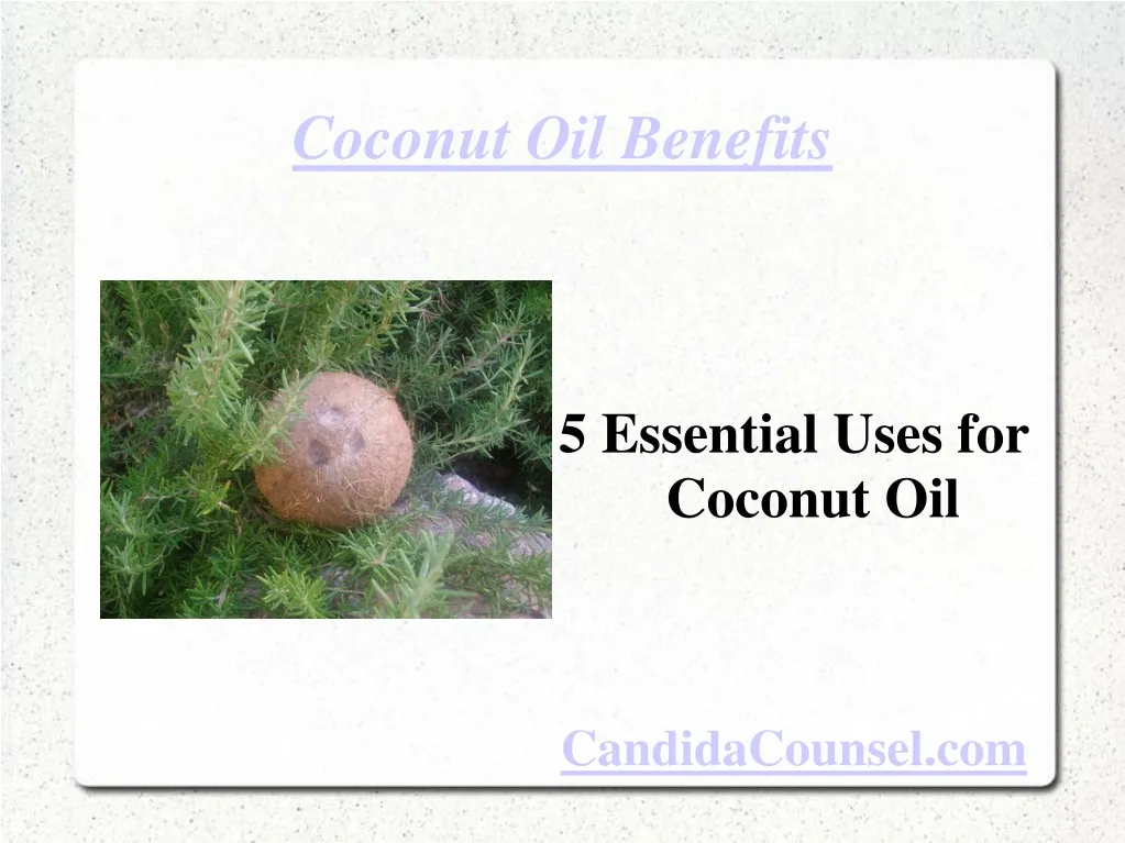 coconut oil benefits n.