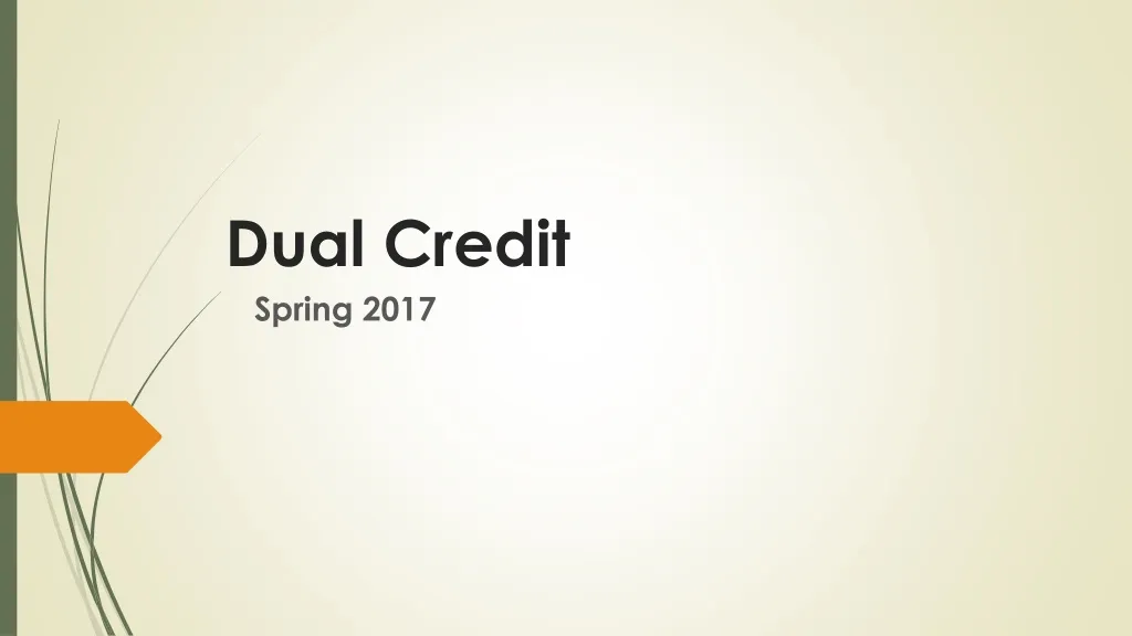 dual credit n.