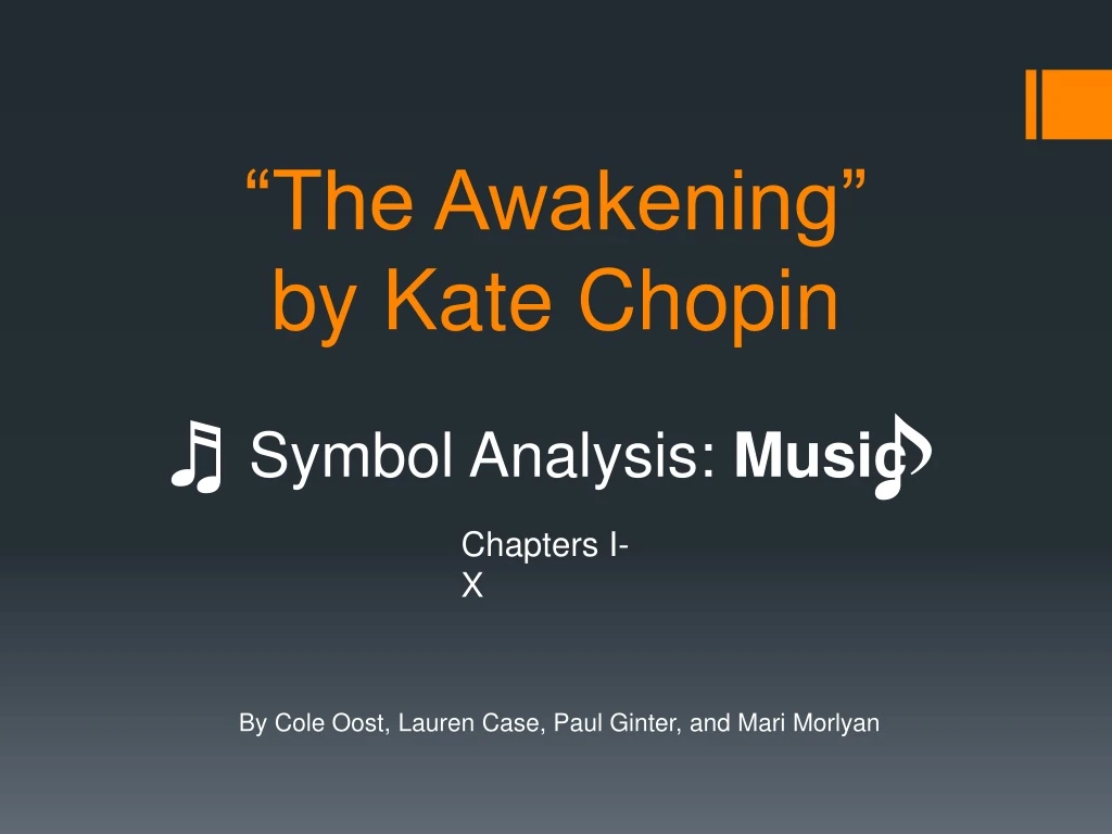 the awakening kate chopin sparknotes