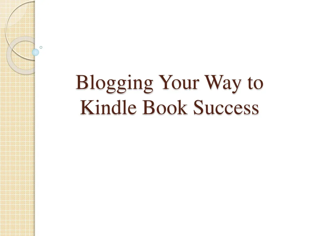 blogging your way to kindle book success n.