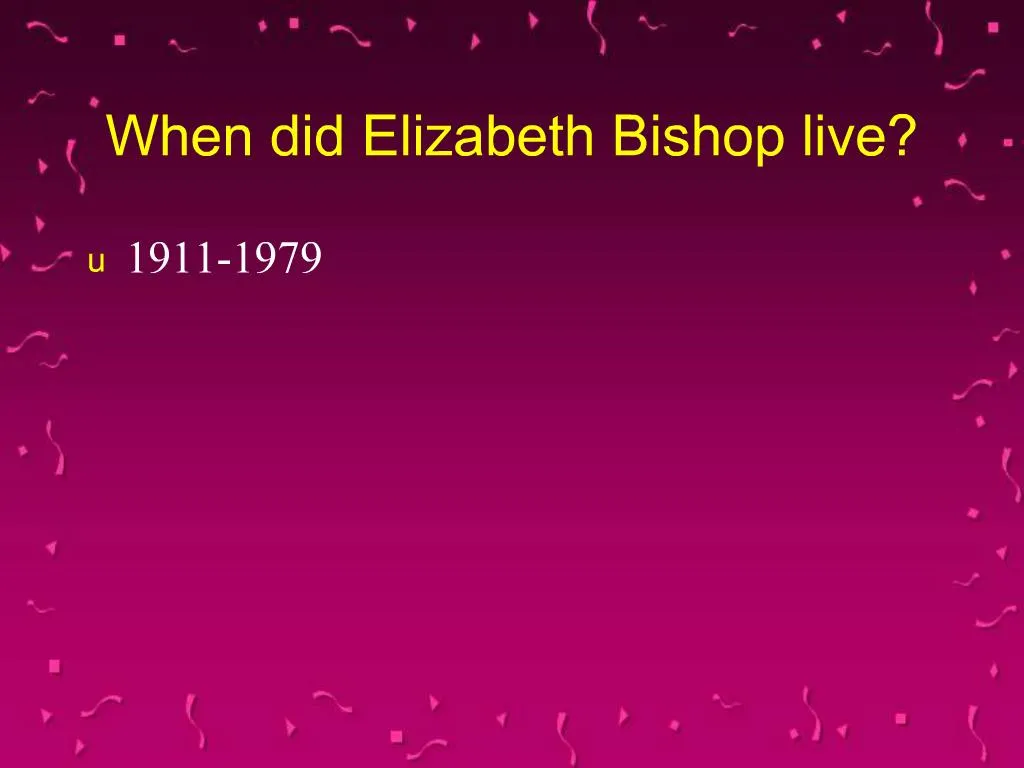 sestina elizabeth bishop theme