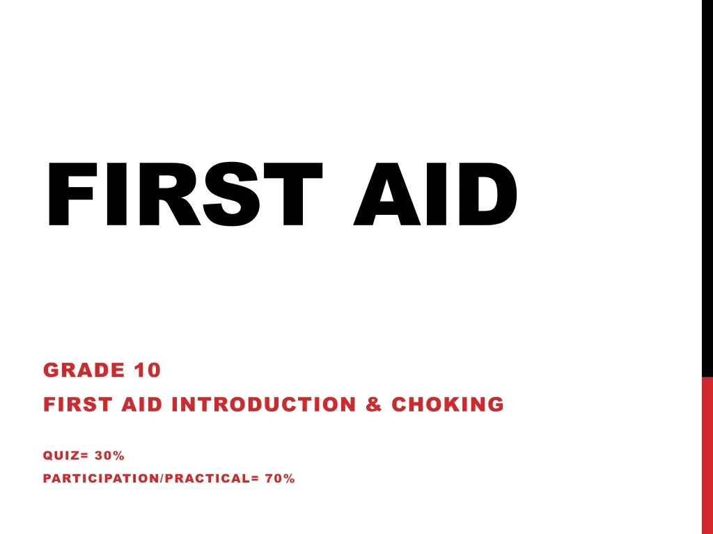 first aid n.