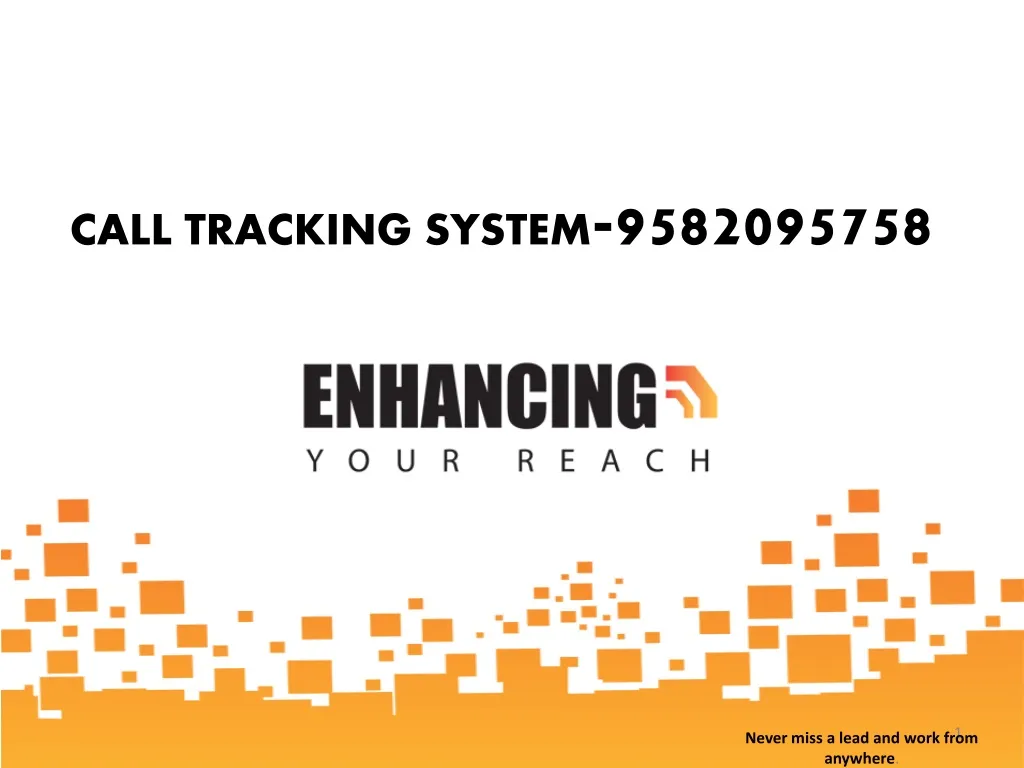 call tracking system 9582095758 n.