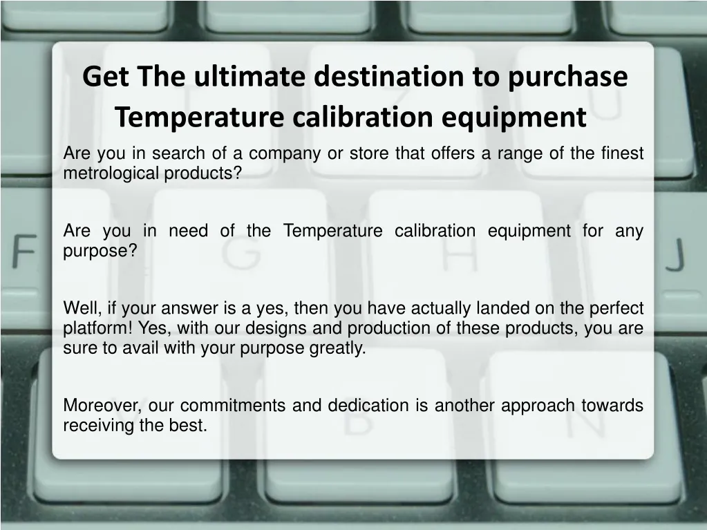 get the ultimate destination to purchase temperature calibration equipment n.