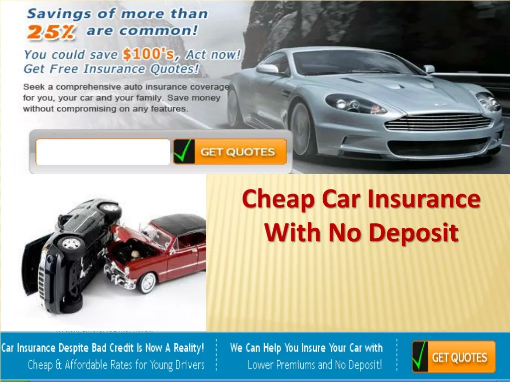 cheap car insurance with no deposit n.