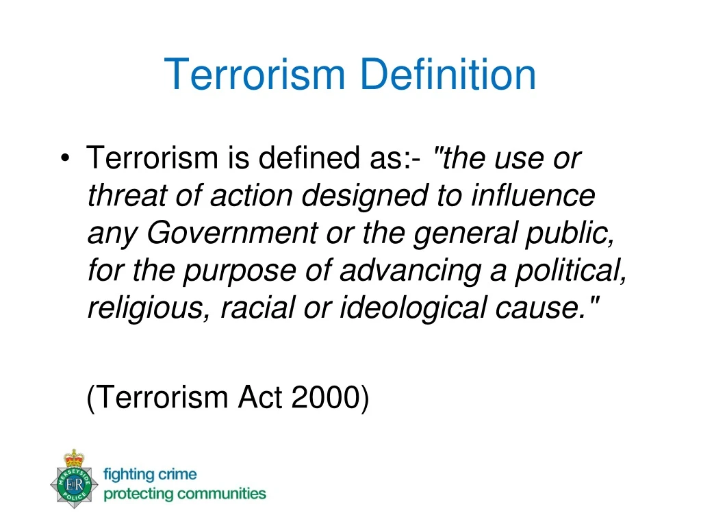 PPT - Terrorism Definition PowerPoint Presentation, Free Download - ID ...