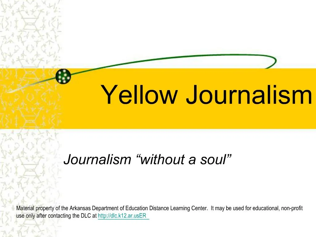 yellow journalism writing assignment