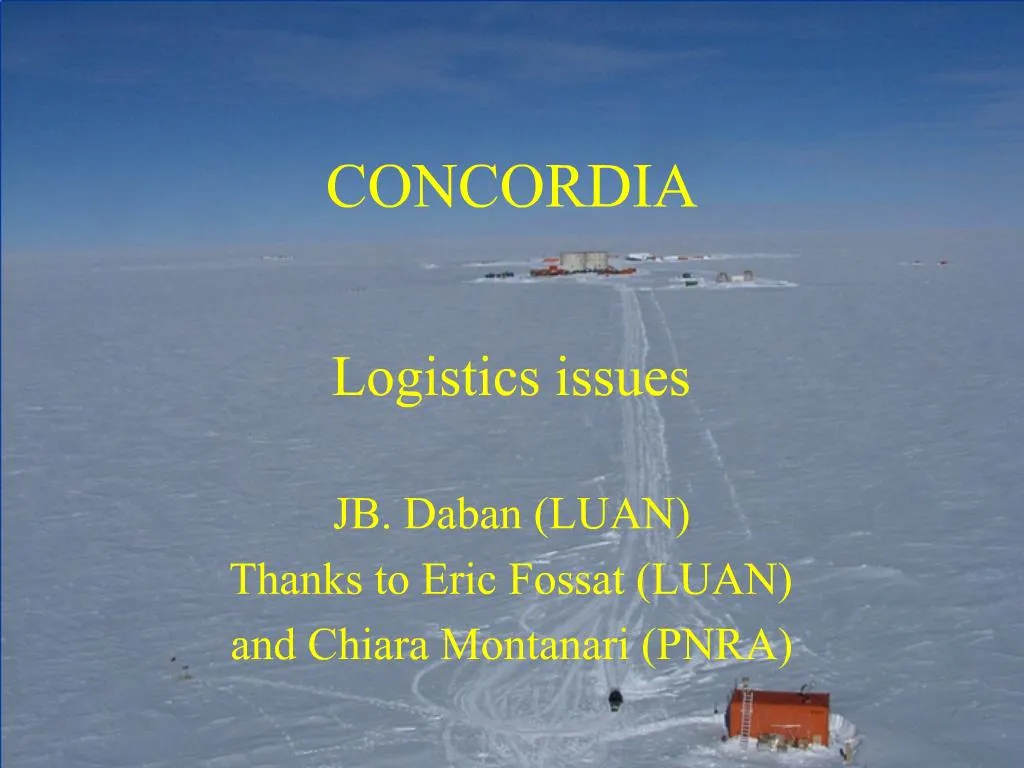 presentation page concordia