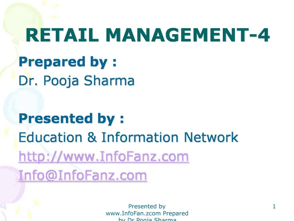 retail management case study with solution ppt